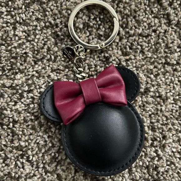 kate spade Accessories - DISNEY. Kate Spade. Minnie Mouse keychain. Never used. Leather Minnie Mouse